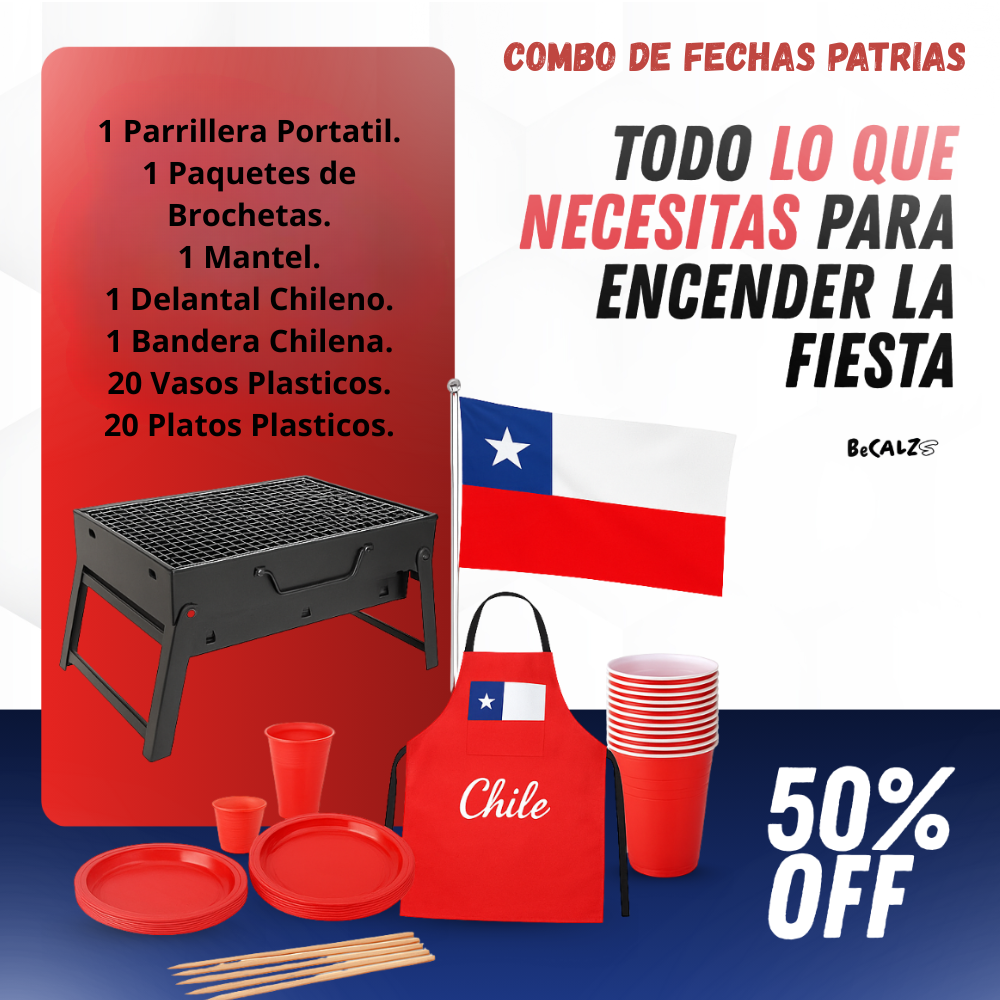 Combo Parrillero “Fechas Patrias” ❤️💙🤍 OFERTA EXCLUSIVA 50% DE DESCUENTO😱