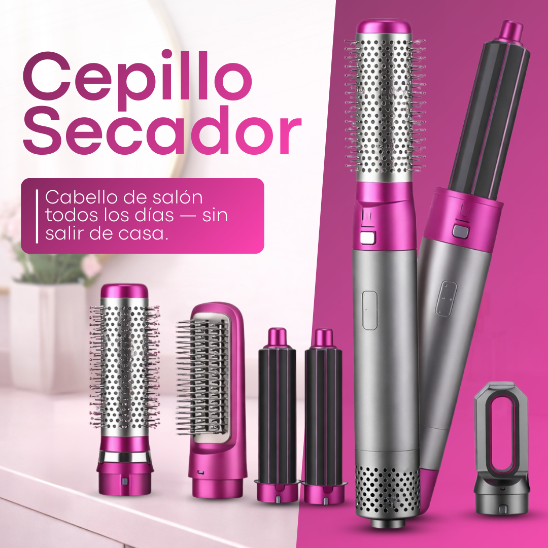 Cepillo Secador 5 en 1 - EL MEJOR REGALO PARA MAMÁ 😱50% DE DESCUENTO😱