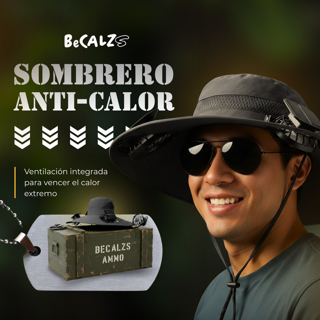 Sombrero con Ventiladores para el Verano - 😱50% DE DESCUENTO😱