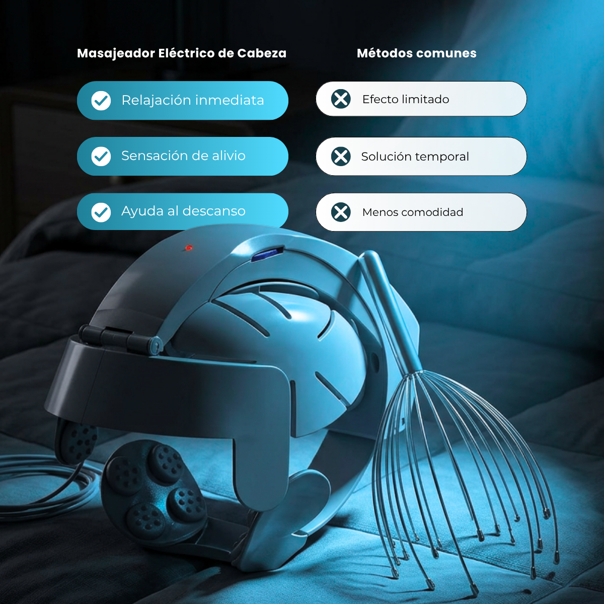 Masajeador Eléctrico para el Dolor de Cabeza - 😲50% DE DESCUENTO😲