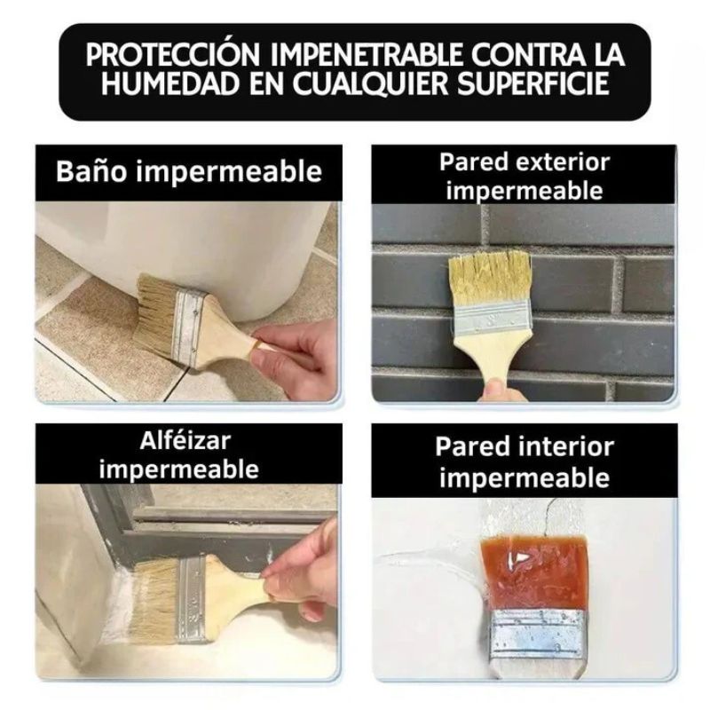 Sellador Impermeabilizante Transparente - 😱DILE ADIÓS A LAS FILTRACIONES😱 Lleva 2 y Paga 1😱