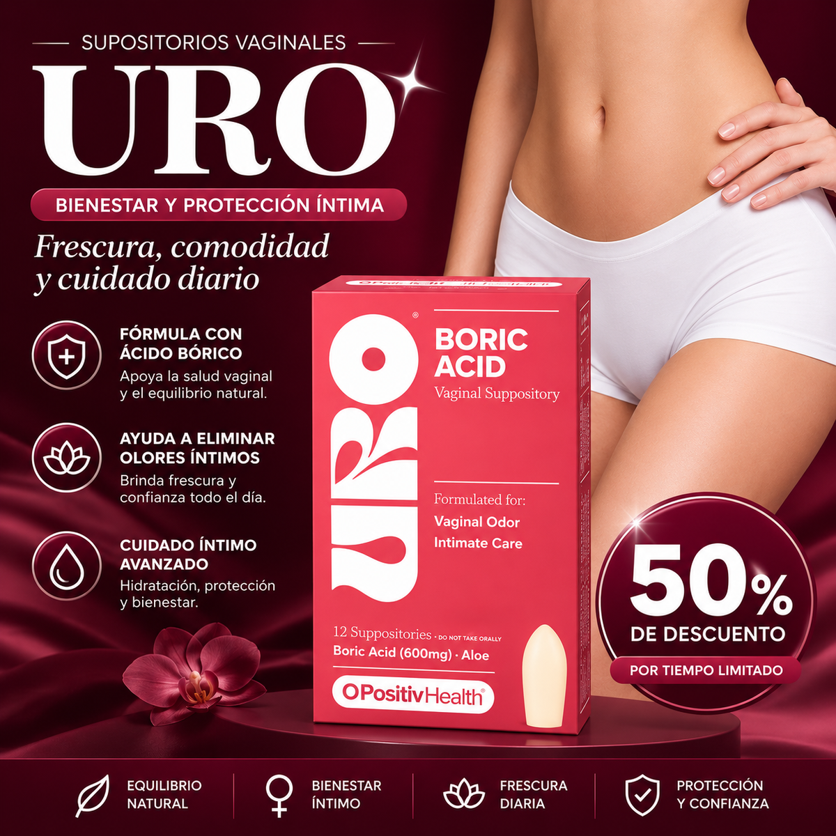 Supositorios Vaginales Uro - RECUPERA EL BIENESTAR DE TU FLORA 🌸50% DE DESCUENTO🌸