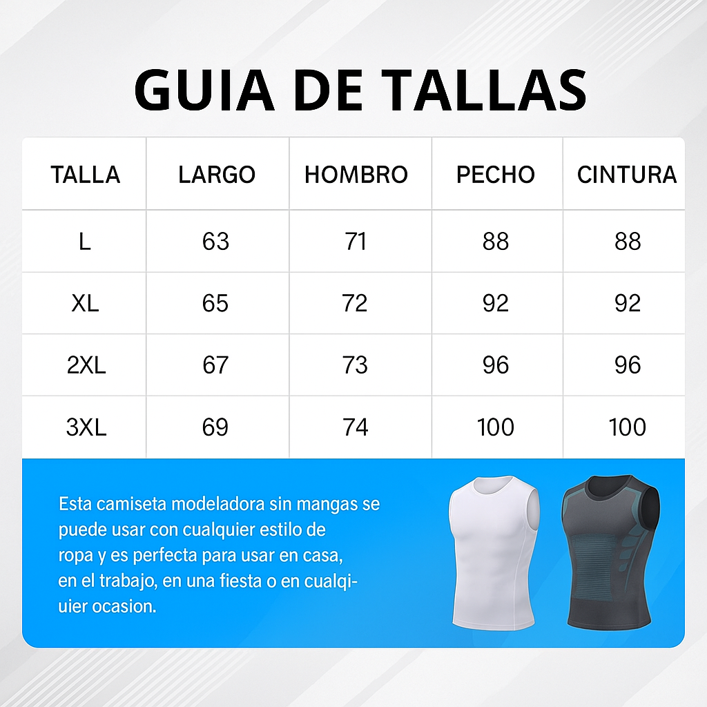 Chaleco de Compresión Iónico con Corrector de Postura - 😱PRODUCTO EN TENDENCIA😱
