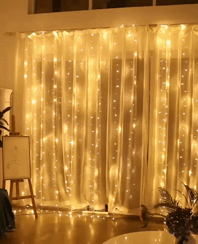 Cortina de Luces Navideña ✨ LA TENDENCIA EN ESTA TEMPORADA 😱50% DE DESCUENTO😱