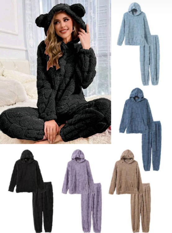 Pijama Corazón con Capucha - ¡Prepárate para el Invierno! Lleva 2 y Paga 1😱