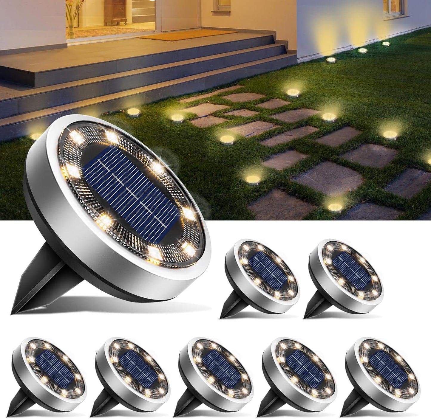 LUCES LED SOLARES PARA EXTERIORES - 😱50% DE DESCUENTO😱