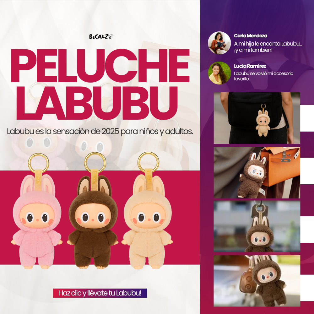 Llavero Peluche Sorpresa Labubu - LA TENDENCIA EN ESTE 2025 - 😍OFERTA 2X1😍