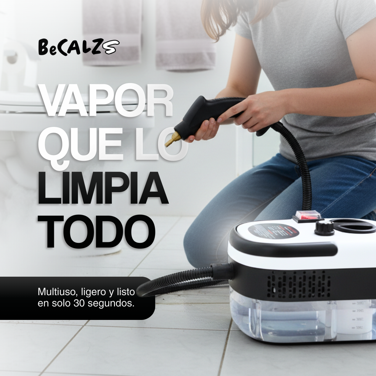 Hidrolavadora Limpiadora a Vapor - LIMPIEZA PROFUNDA EN SEGUNDOS 😱50% DE DESCUENTO😱