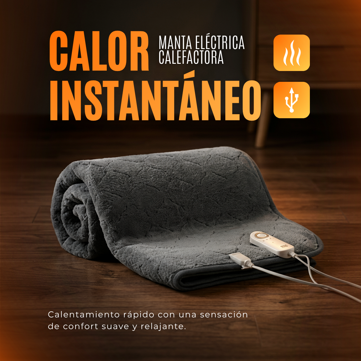 Manta Eléctrica Calefactora para la Cama - PRODUCTO EN TENDENCIA 😍50% DE DESCUENTO😍