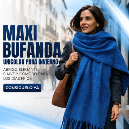 Maxi Bufanda Unicolor para Invierno - 😱PROMOCION 2X1 SOLO POR HOY😱