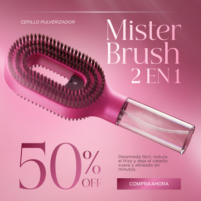 Mister Brush 2 en 1 - Cepillo Pulverizador 😍50% DE DESCUENTO😍