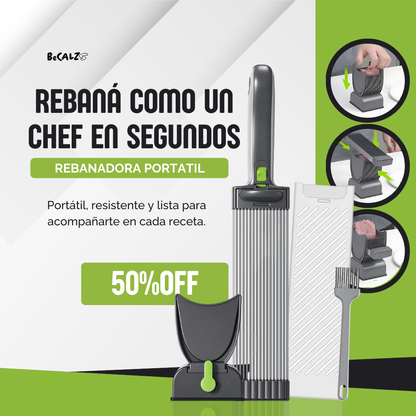Rebanadora Portatil de Acero Inoxidable - AHORRA TIEMPO EN TU COCINA 😱50% DE DESCUENTO😱