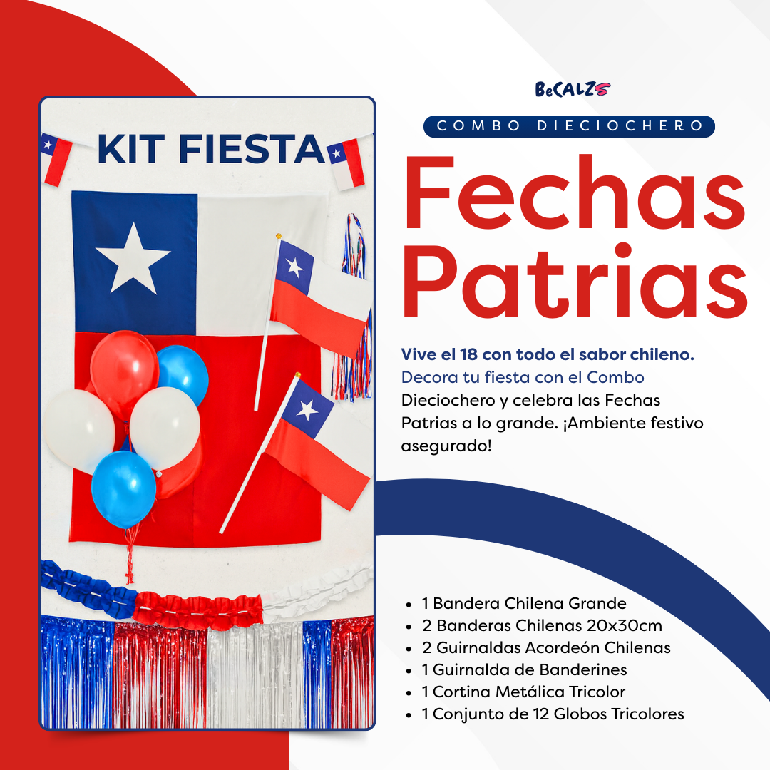 Combo Decorativo “Fechas Patrias” 🤍💙❤️TRANSFORMA TUS ESPACIOS EN ESTAS FIESTAS🤍💙❤️