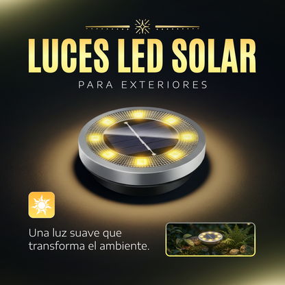LUCES LED SOLARES PARA EXTERIORES - 😱50% DE DESCUENTO😱
