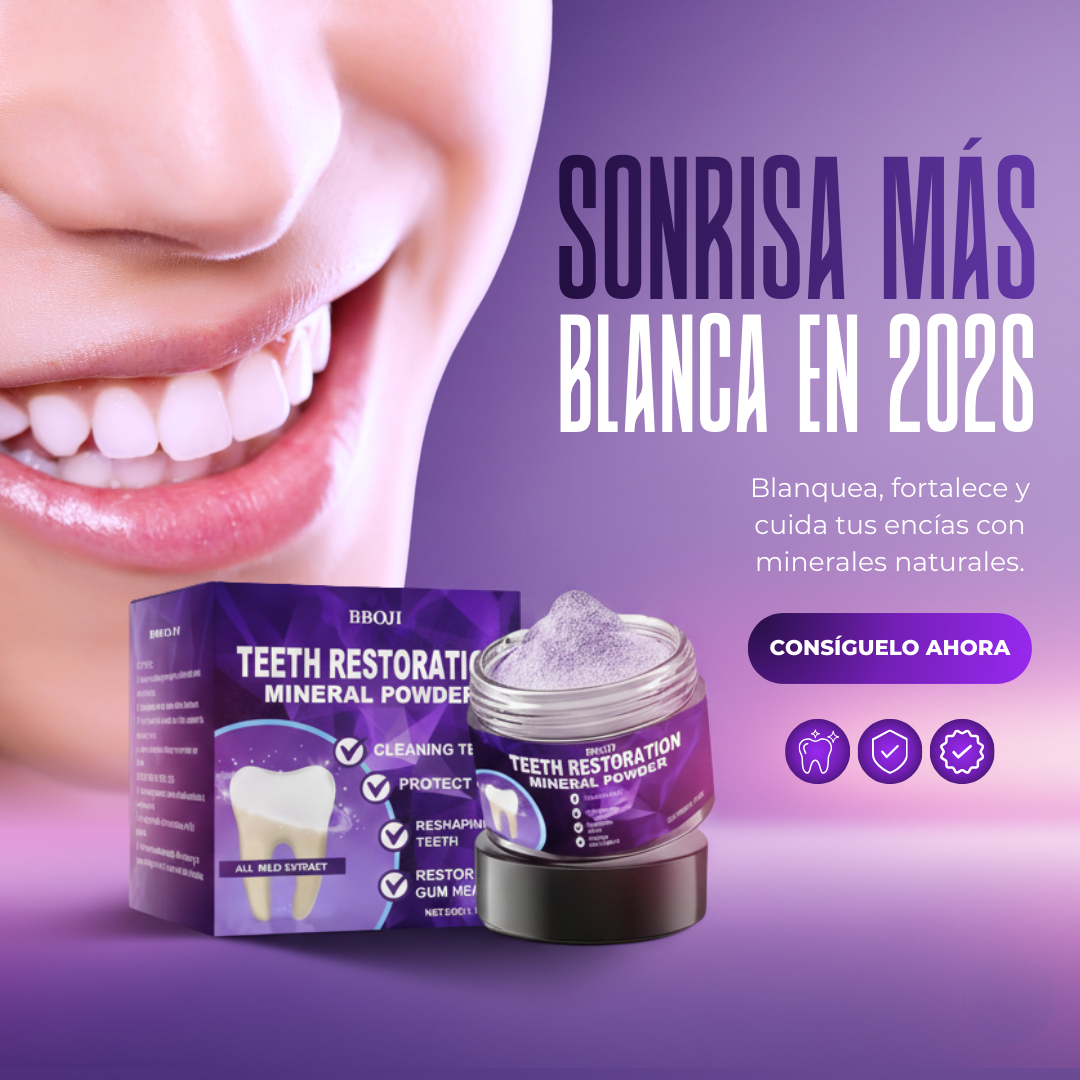 Blanqueador Dental en Polvo - TU MEJOR ALIADO PARA UNOS DIENTES SANOS😱50% DE DESCUENTO😱
