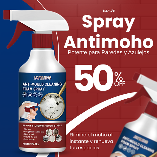 Spray Antimoho - Limpiador Potente de la Humedad 😱50% DE DESCUENTO😱