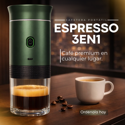 Cafetera Portátil Espresso 3 en 1 😍PRODUCTO EN TENDENCIA CON 50% DE DESCUENTO😍