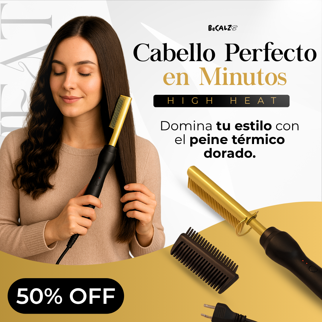 Peine Profesional Térmico Alisador - LUCE UNA CABELLERA DESLUMBRANTE 😍50% DE DESCUENTO😍