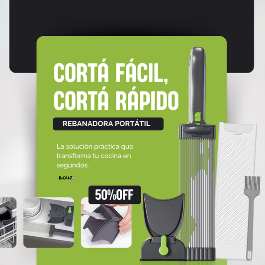 Rebanadora Portatil de Acero Inoxidable - AHORRA TIEMPO EN TU COCINA 😱50% DE DESCUENTO😱