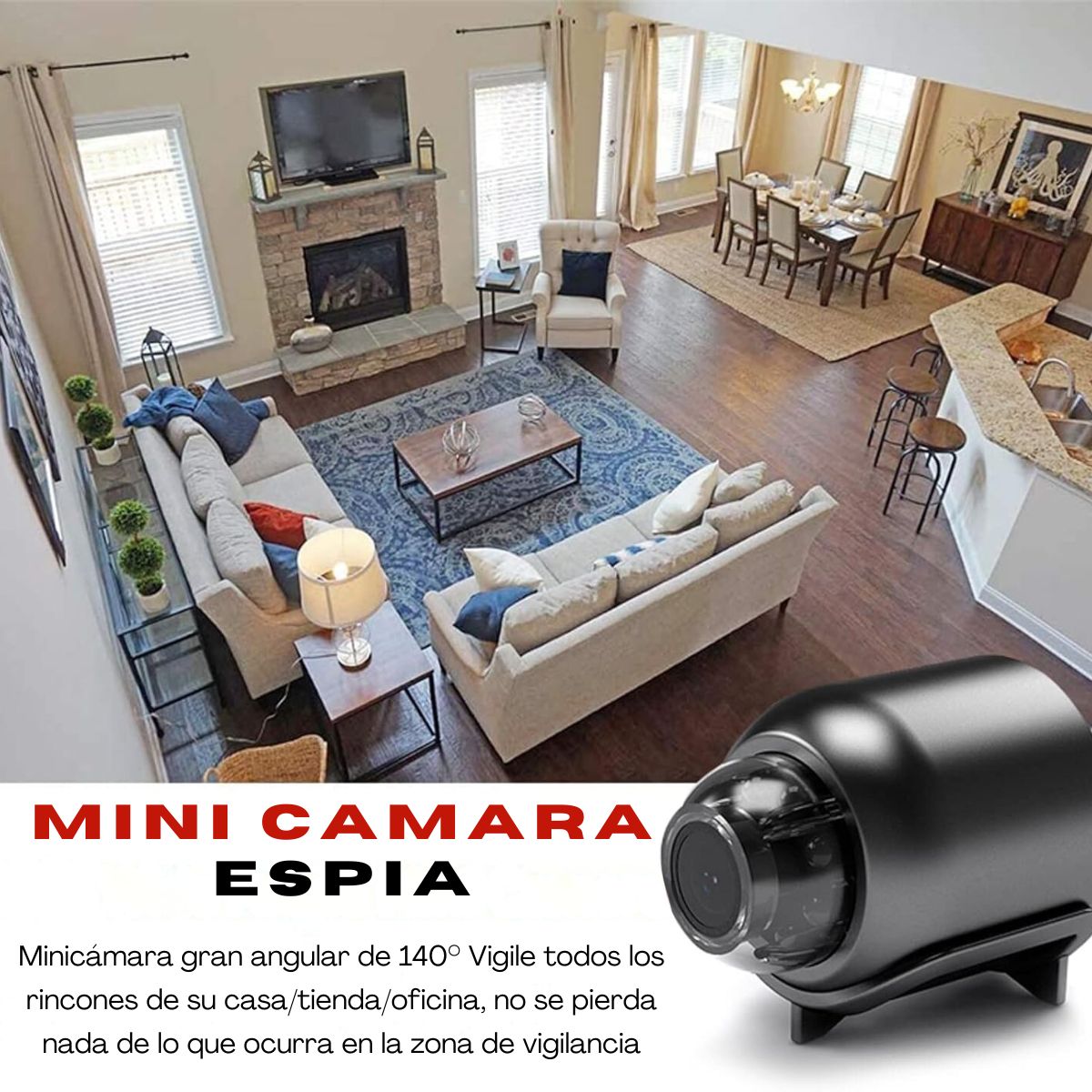 SpyView™ - Mini Cámara Espía de Alta Definición - ¡PRODUCTO EN TENDENCIA!🕵️😲