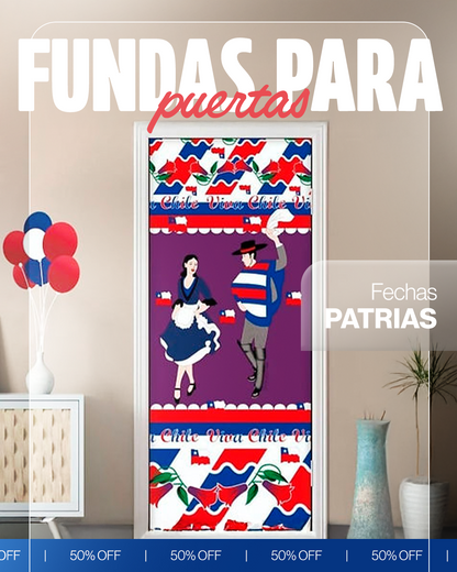 Fundas para Puertas de Fechas Patrias - DALE VIDA A TUS PUERTAS❤️💙🤍 Lleva 2 y Paga 1😱