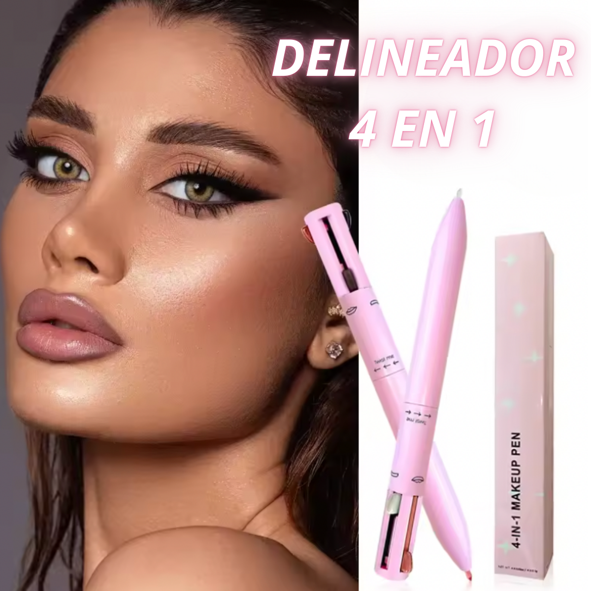 GlamLine™ - DELINEADOR 4 EN 1 (Cejas, Labios, Ojos e Iluminador) Lleva 2 y Paga 1 😱