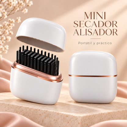 Mini Secador Alisador Portatil - TU MEJOR ALIADO PARA LUCIR UN CABELLO RADIANTE 😲50% DE DESCUENTO😲
