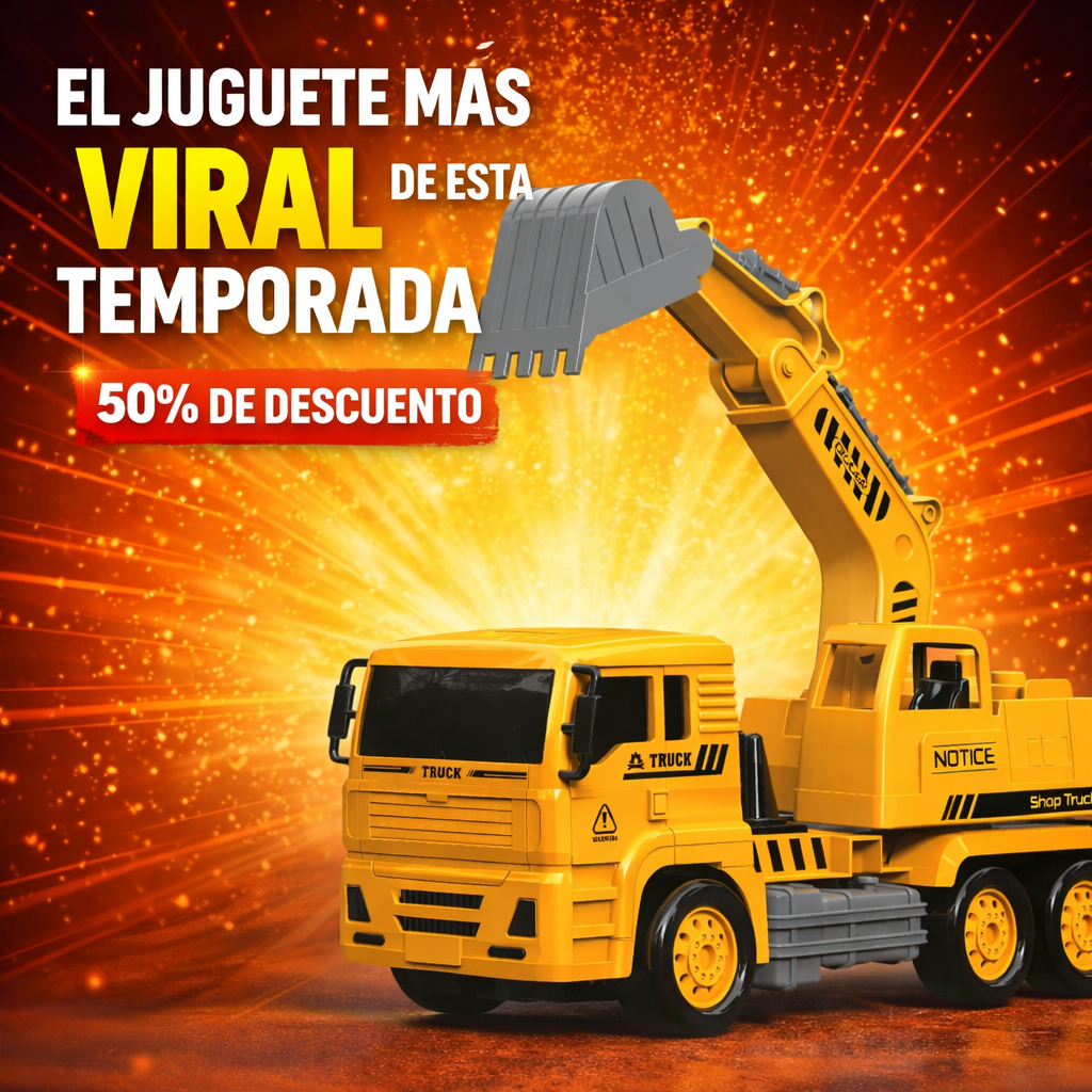 Camión de Construcción con Control Remoto - EL JUGUETE MAS VIRAL DE ESTA TEMPORADA 😱50% DE DESCUENTO😱