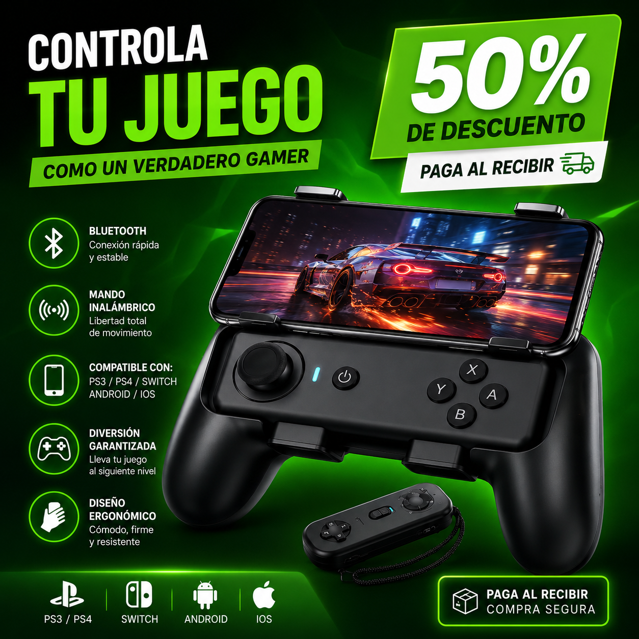 Control de Juegos Inalámbrico L05 - PRODUCTO EN TENDENCIA 😲50% DE DESCUENTO😲