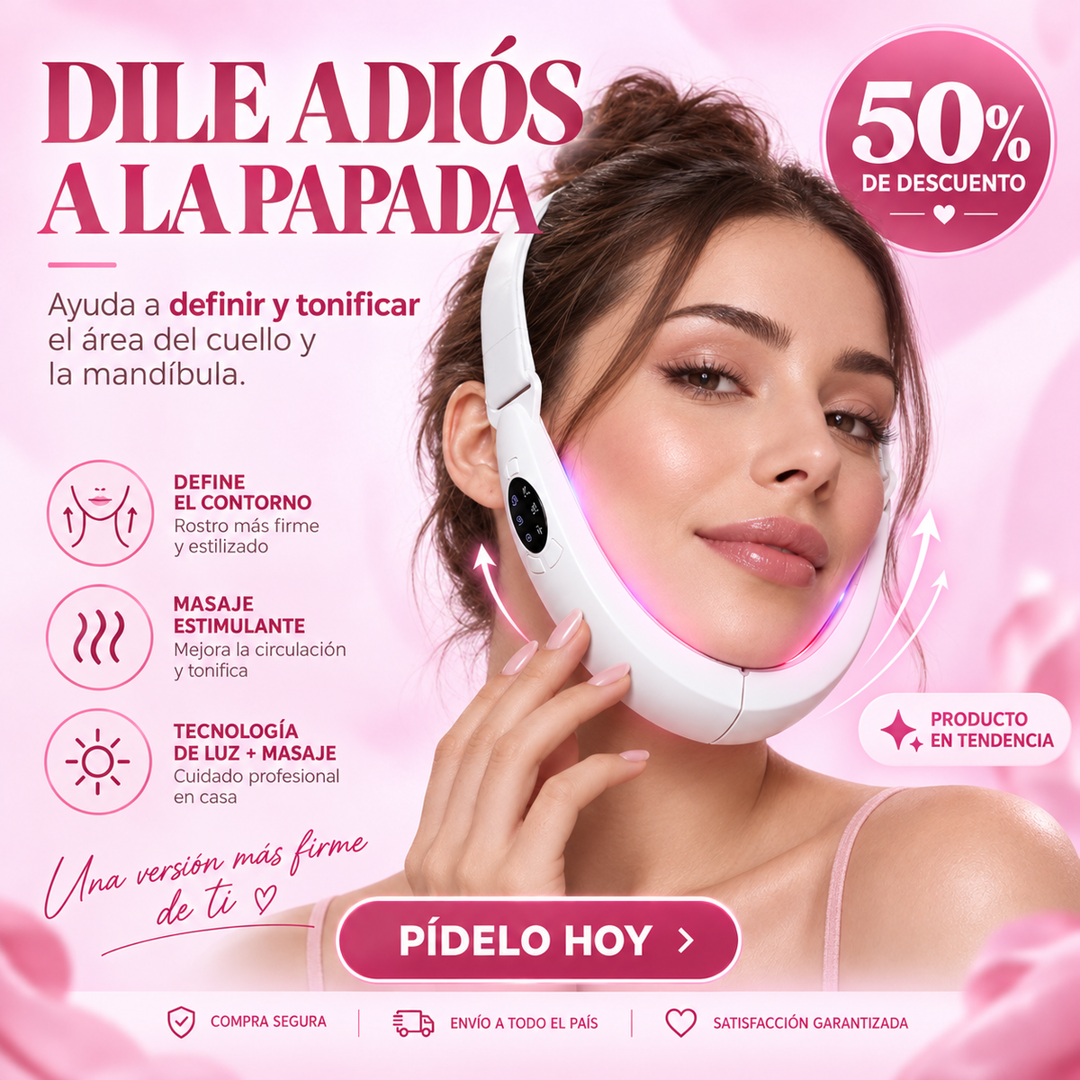 Masajeador Eléctrico para Papada -REAFIRMA Y REDUCE TU PAPADA EN SOLO DIAS 😍50% DE DESCUENTO😍