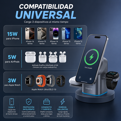 Cargador Magnetico Portátil 3 en 1 - LA TENDENCIA EN TECNOLOGIA PRO 2026 😲50% DE DESCUENTO😲