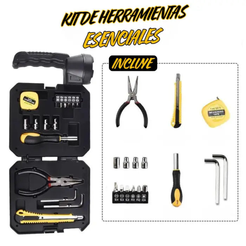 Linterna Multifuncional con Kit de Herramientas Premium 🛠️🔦 OFERTA EXCLUSIVA😱