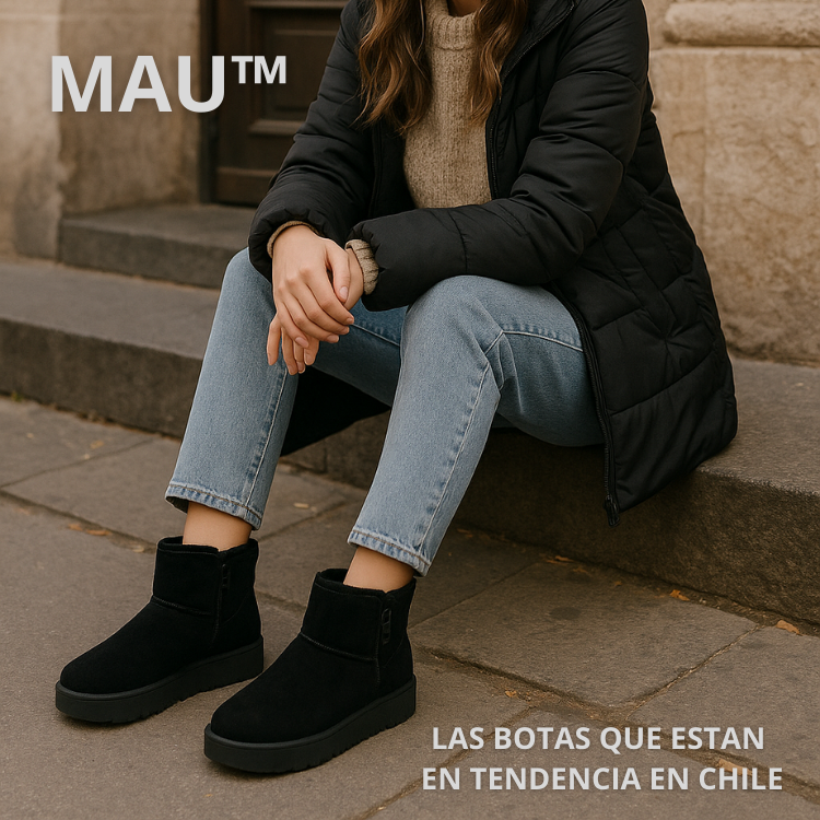 MAU™ - Botas de Invierno con Cierre Lateral - ¡COMODIDAD Y ESTILO INVERNAL! 50% DE DESCUENTO😱