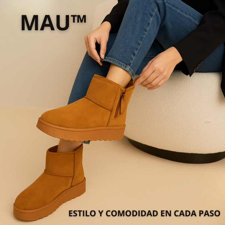 MAU™ - Botas de Invierno con Cierre Lateral - ¡COMODIDAD Y ESTILO INVERNAL! 50% DE DESCUENTO😱