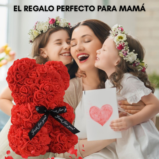 Peluche de Rosas Eternas - El Regalo Ideal Para Celebrar a Mamá 🧸🌹