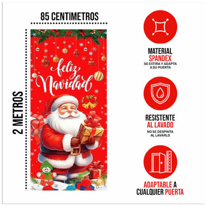 Fundas Navideñas para Puertas y Mesas🎄✨🎁 ¡Celebra la Navidad con Estilo!