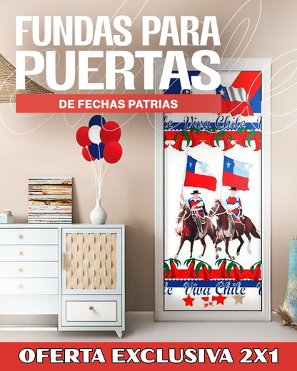 Fundas para Puertas de Fechas Patrias - DALE VIDA A TUS PUERTAS❤️💙🤍 Lleva 2 y Paga 1😱