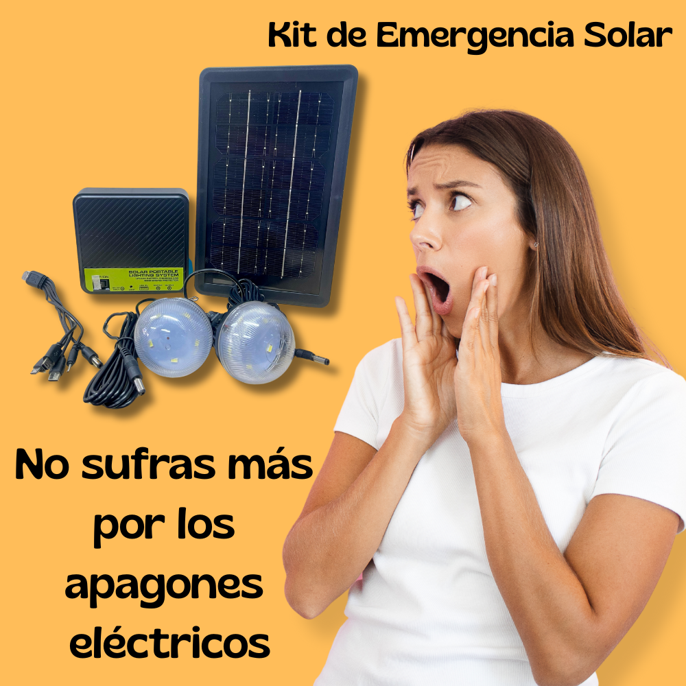 Kit de Iluminación Solar - ¡NO DEPENDAS MAS DE LA ELECTRICIDAD! 🔦