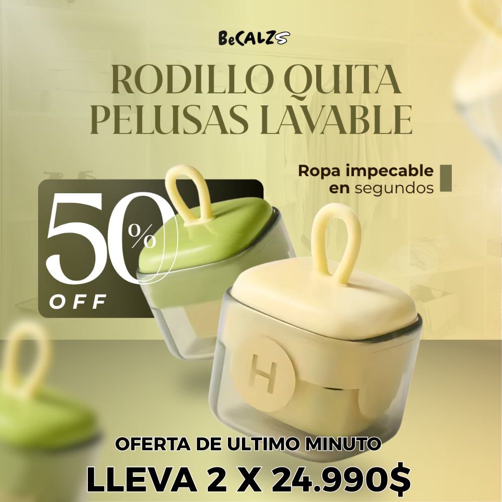 Rodillo Quita Pelusas Lavable - 😱OFERTA EXCLUSIVA - LLEVA 2 Y PAGA 1😱