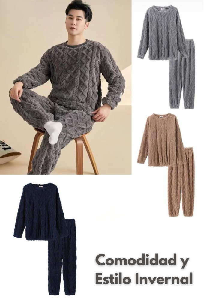 Pijama de Invierno para Hombre - ¡Prepárate para el Invierno con Estilo y Comodidad!