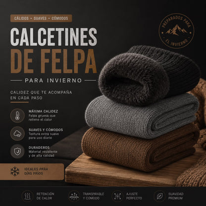 Calcetines de Felpa para Invierno - MODA Y TENDENCIA INVERNAL 😲50% DE DESCUENTO😲