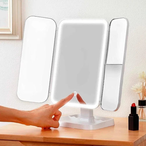 Espejo de Maquillaje con Luz LED - REALZA TU BELLEZA EN TODO MOMENTO 😍